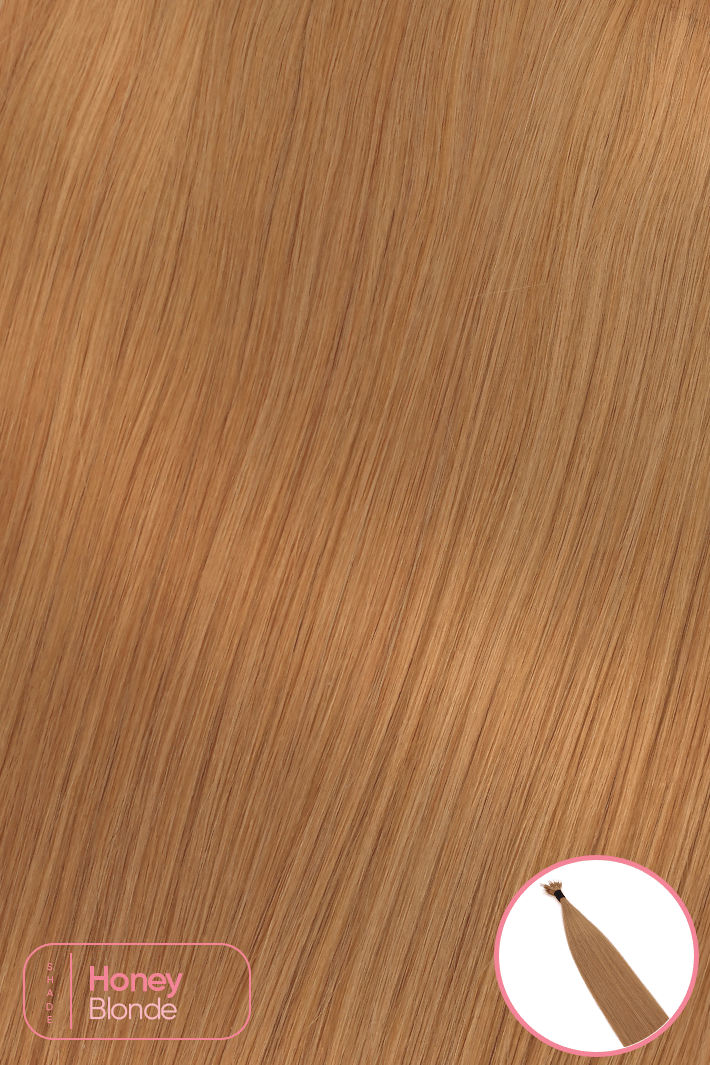 Signature Nano Tip Hair Extensions - Honey Blonde - 18" - Wigporium